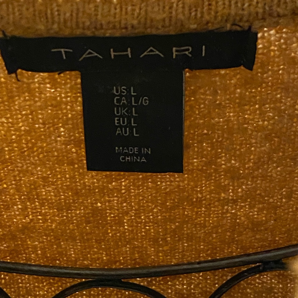 Tahari Gold Sweater